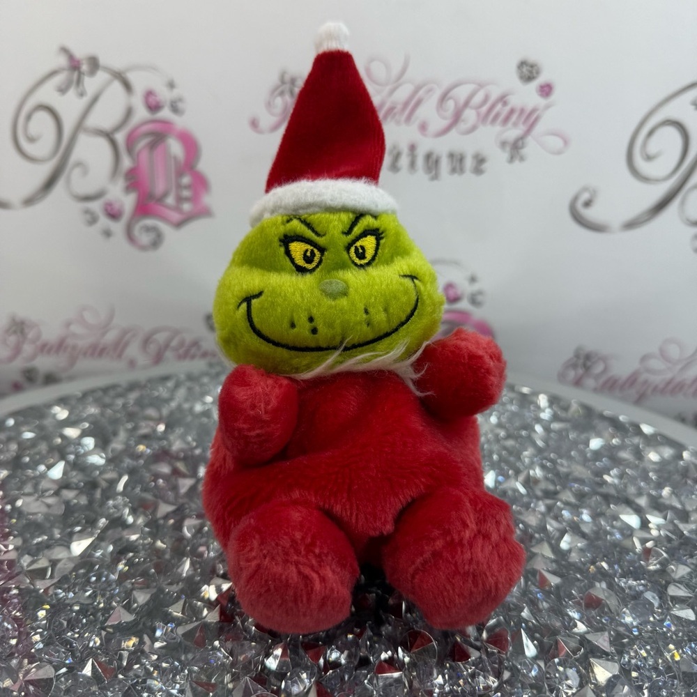 Grinch Plush Holiday Doll - Red & Green mini
